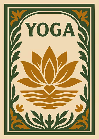Yoga Lotus Flower Illustration