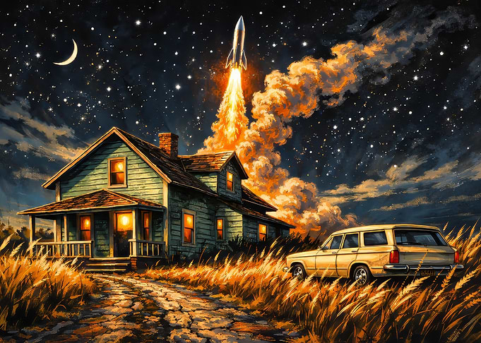 Rocket Launch from Rural Home