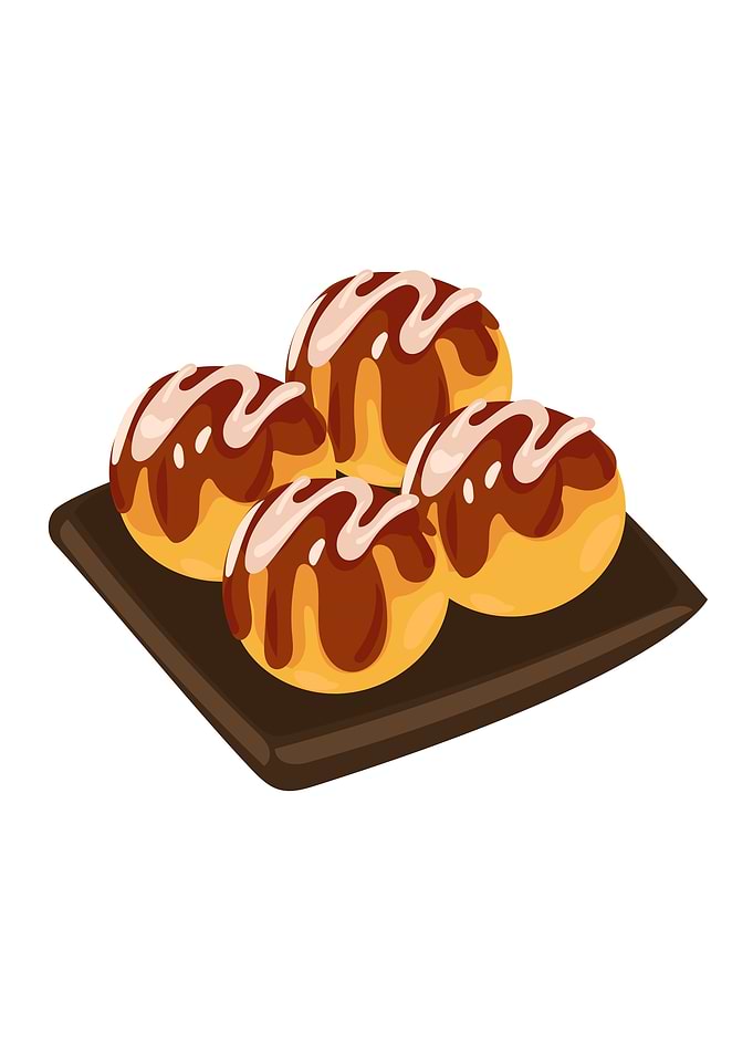 Takoyaki on a Plate