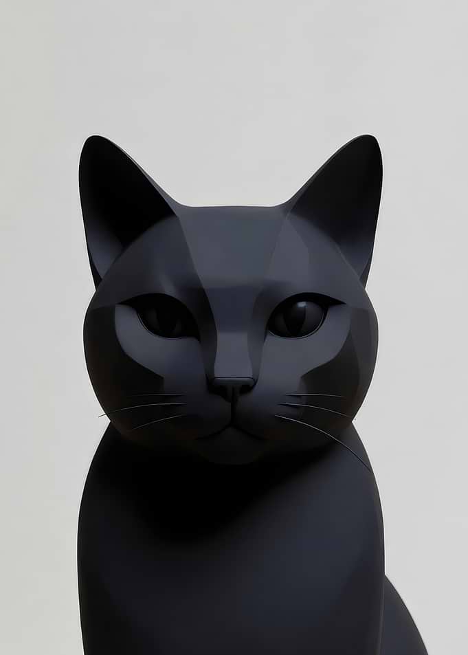 Black Cat Portrait