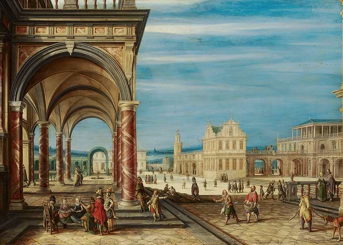 Renaissance Era Cityscape Painting