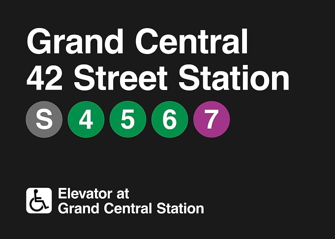 Grand Central 42 Street Station Sign