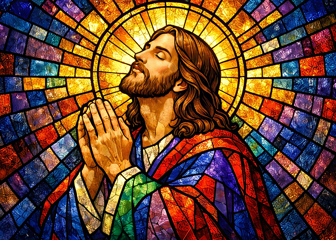 Jesus Christ Stained Glass Art