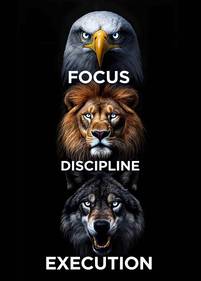 Focus, Discipline, Execution Animal Totem