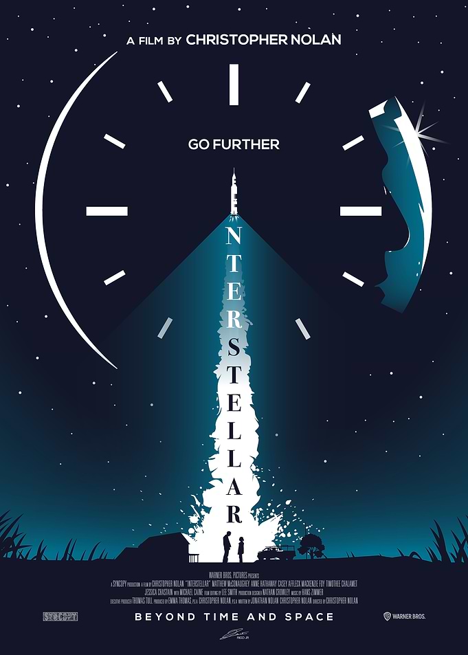 Interstellar Movie Poster Minimalist Design