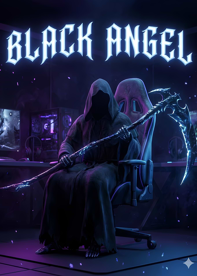 Black Angel Gaming Setup