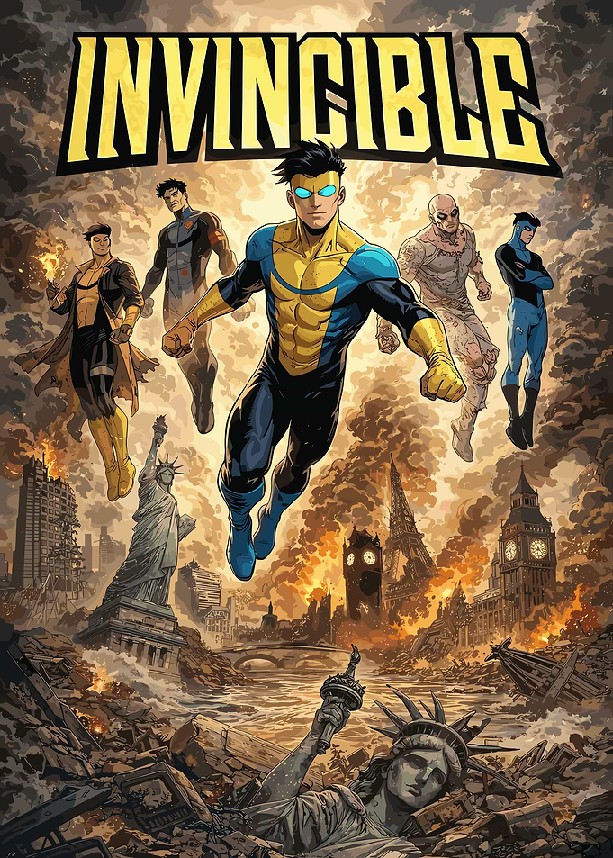 Invincible Comic Book Cover Art
