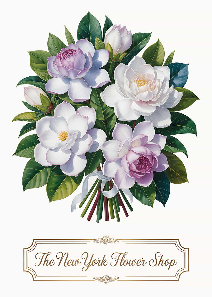 Magnolia Bouquet for The New York Flower Shop