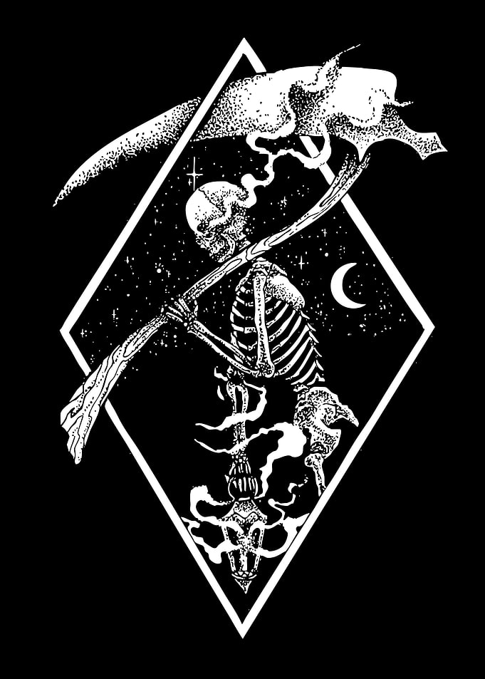 Grim Reaper in Diamond Frame
