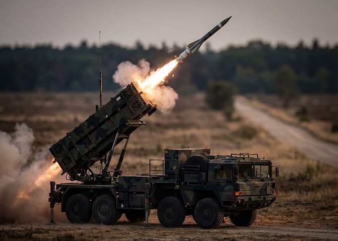 Missile Launch from Military Vehicle