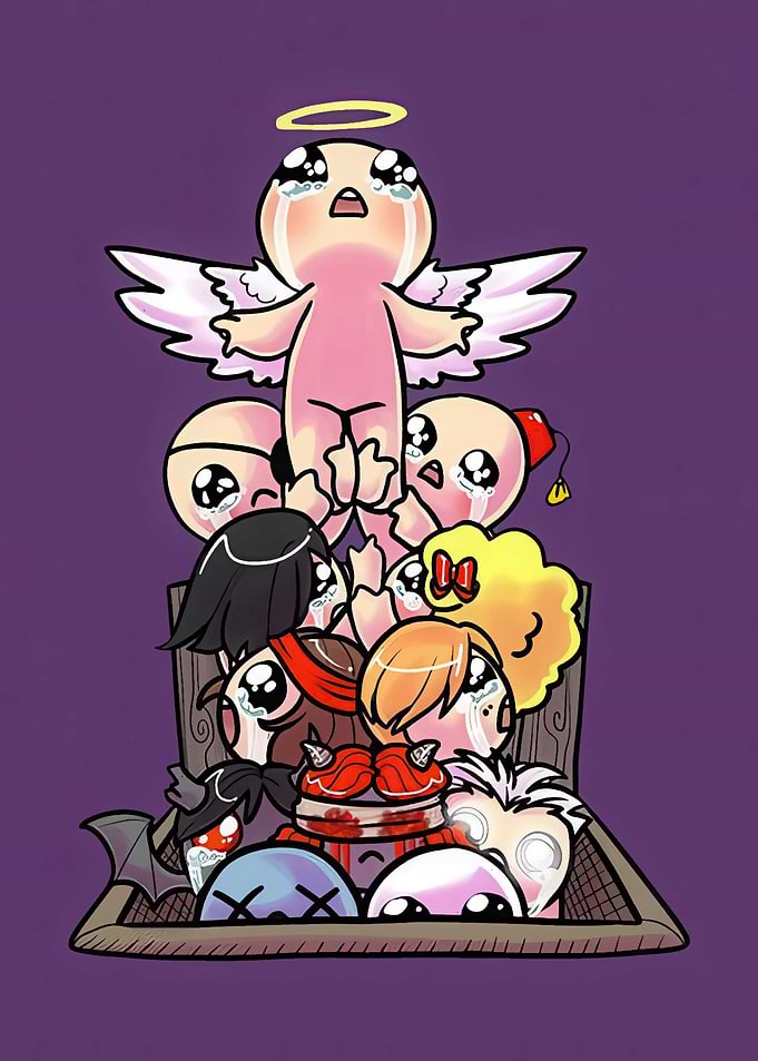 The Binding of Isaac characters crying