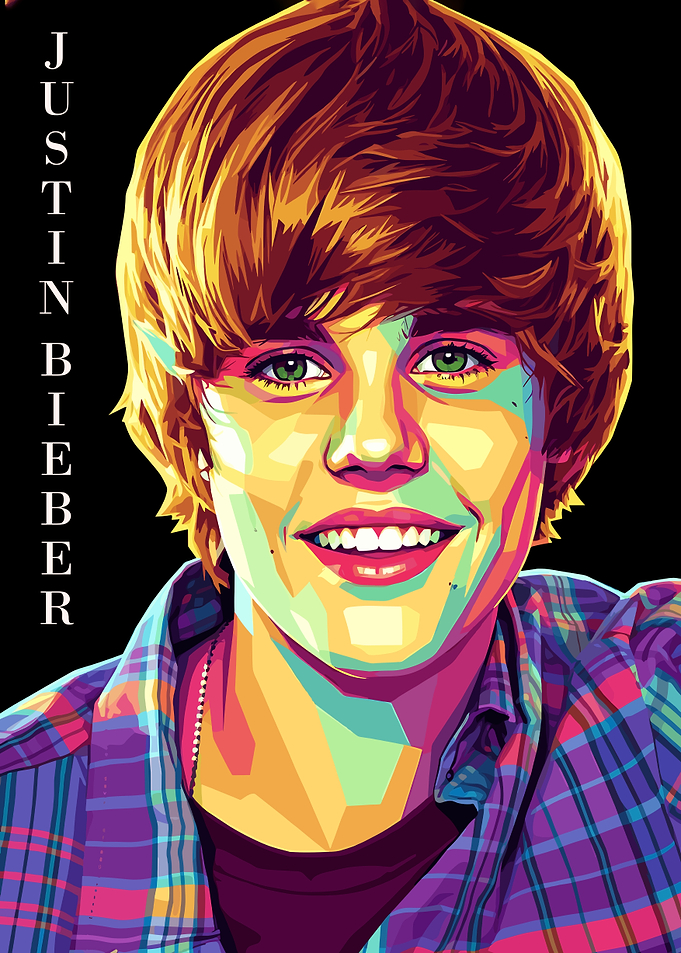 Justin Bieber Pop Art Portrait