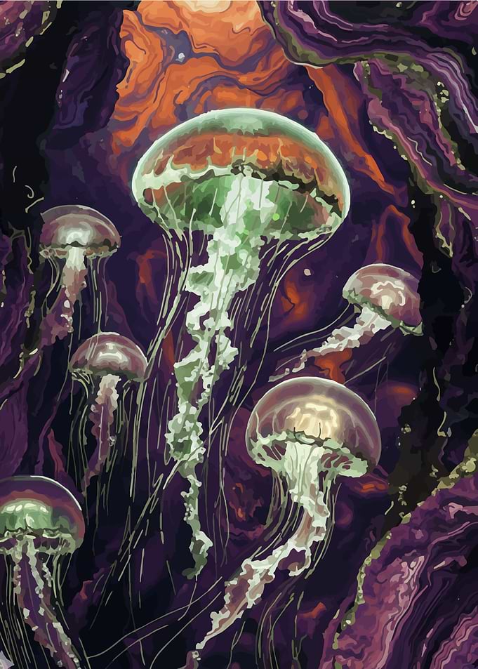 Jellyfish in the Deep Sea