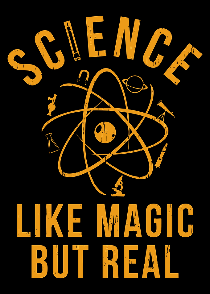 Science Like Magic But Real Poster, Science Wall Art Print, Chemistry Physics Decor