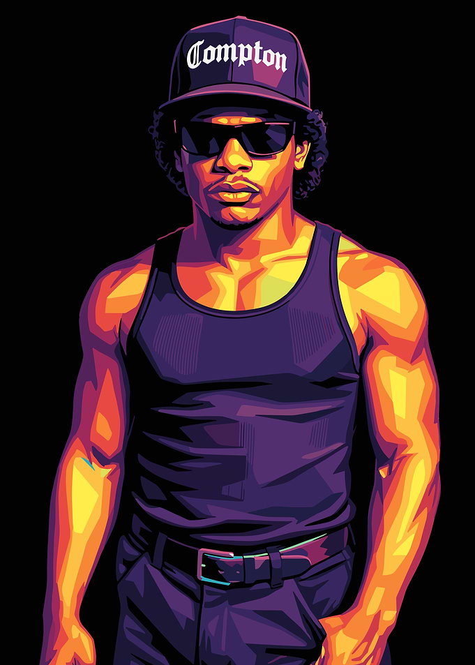 Eazy-E Portrait Pop Art