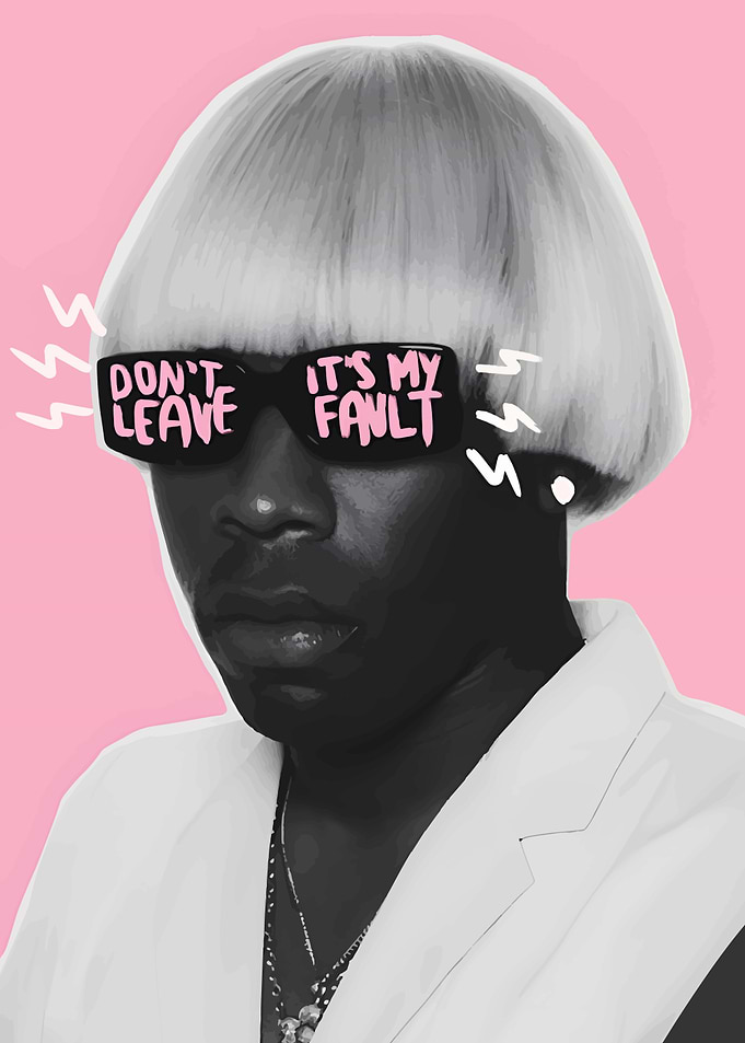 Tyler, the Creator Portrait with Sunglasses