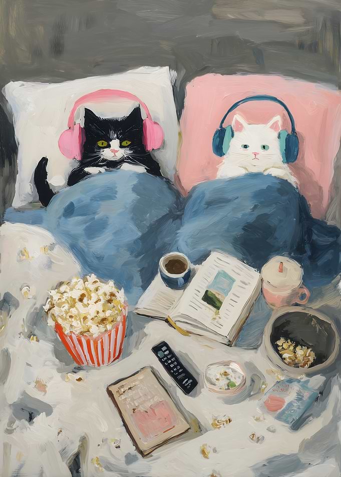 Cats' Cozy Night In