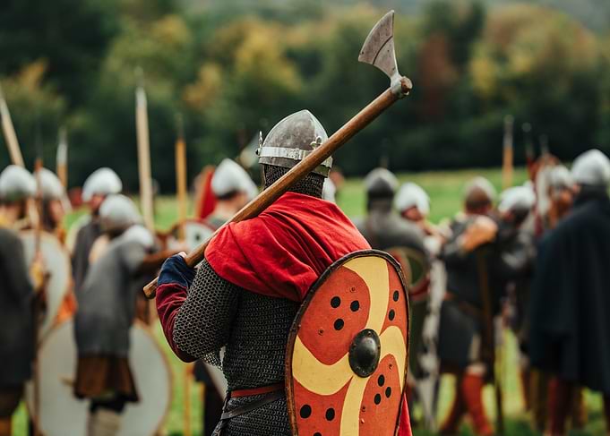 Harold at the battle of Hastings