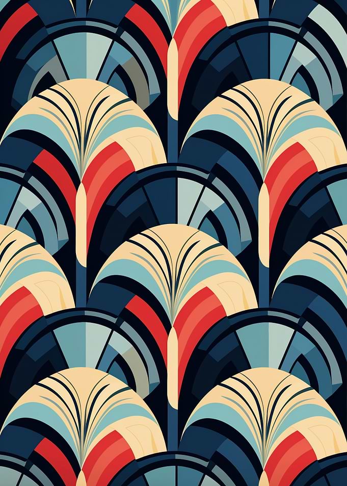 Art Deco Fan Pattern