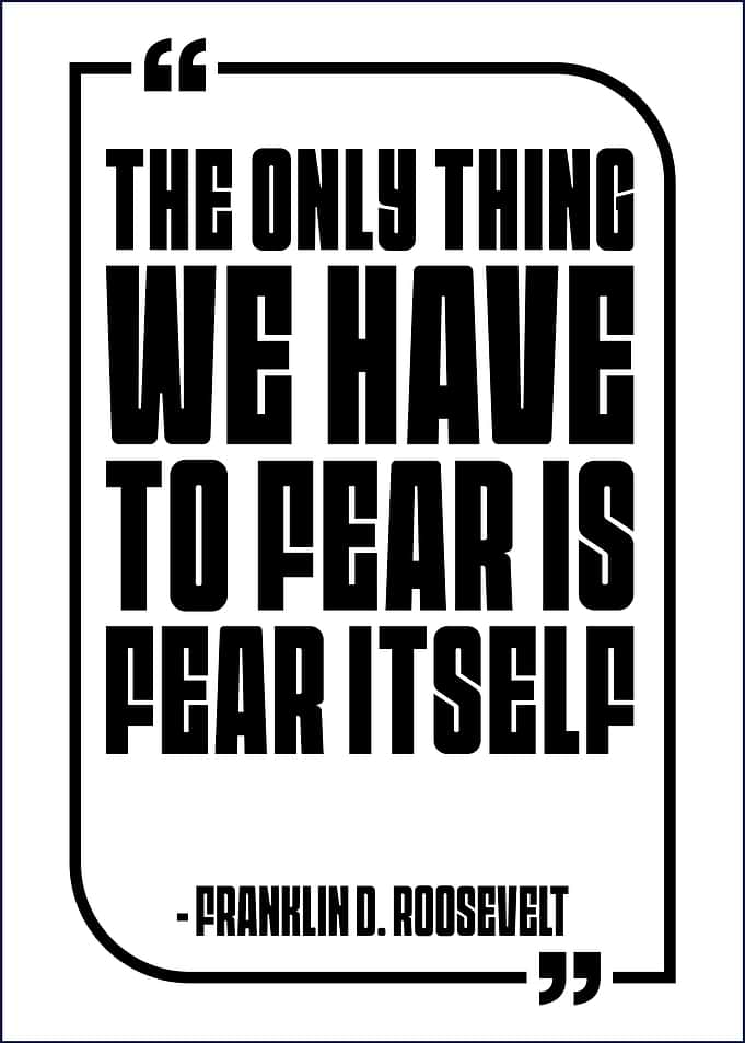 Fear Itself Franklin D. Roosevelt Quote