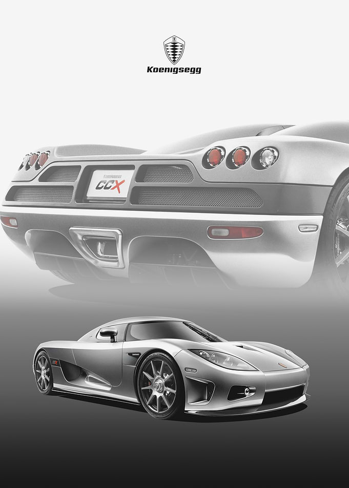 Koenigsegg CCX Silver Car
