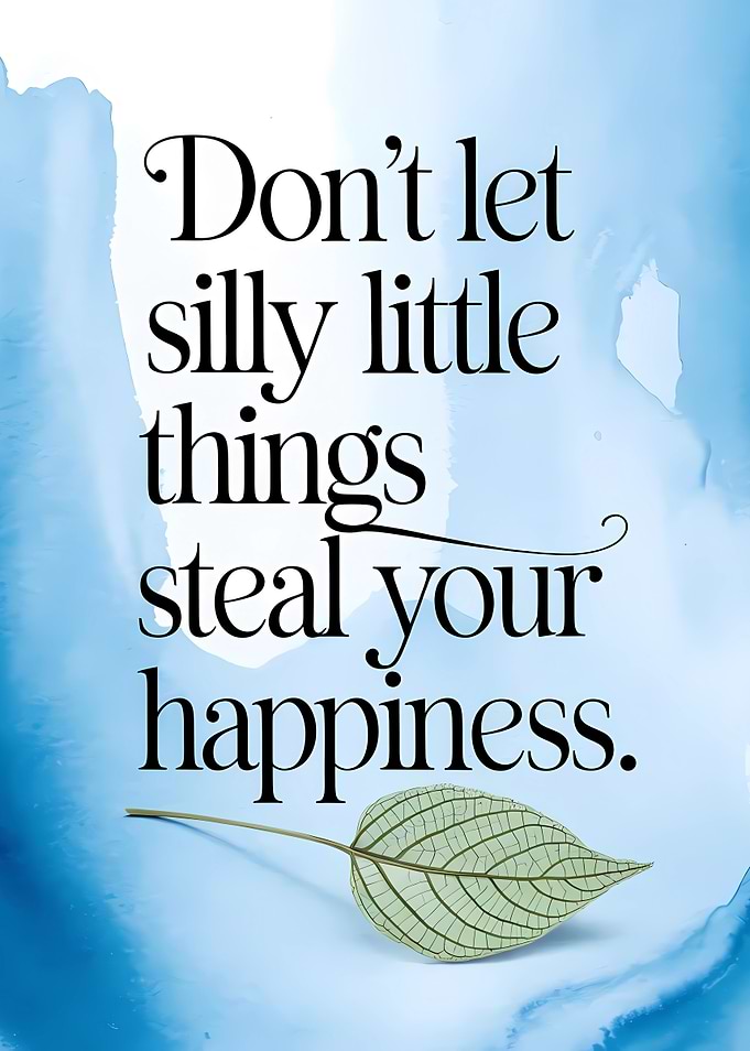 Inspirational Quote with Leaf