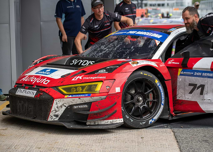 Red Race Car Pit Stop