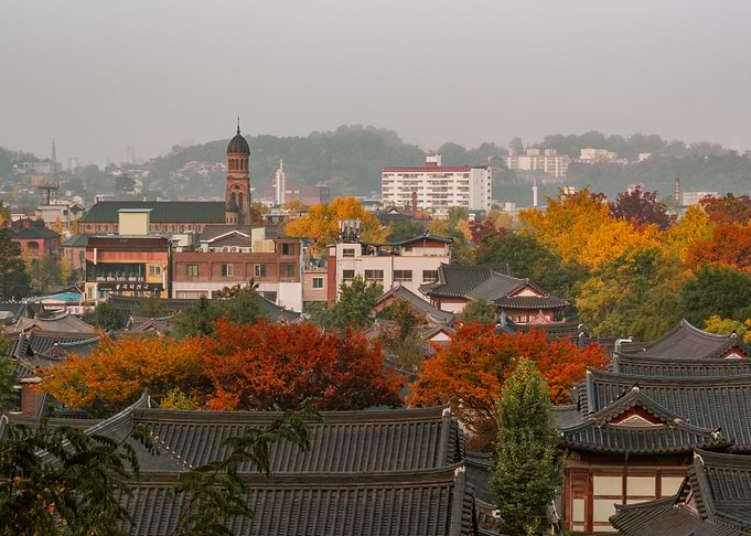 Autumn in Jeonju, South Korea