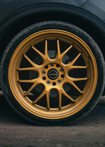 Golden Nissan Wheel
