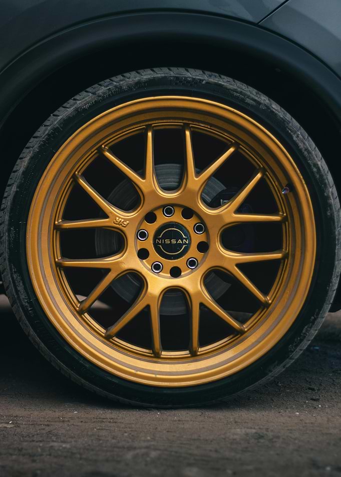 Golden Nissan Wheel