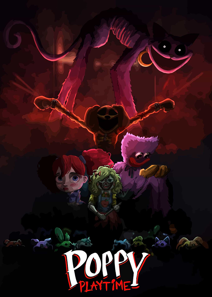 Poppy Playtime Game Characters Poster