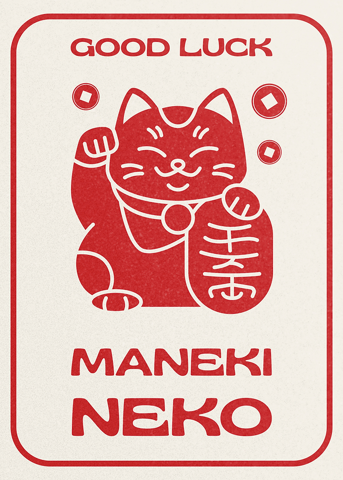 Maneki Neko Good Luck Charm