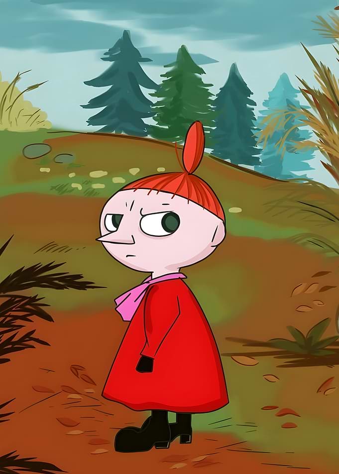 Whimsical Girl in Fall Forest