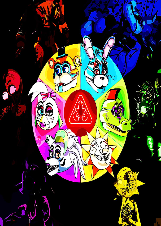 Five Nights at Freddy's Character Collage