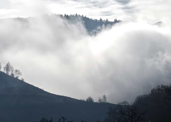 Misty Mountain Landscape