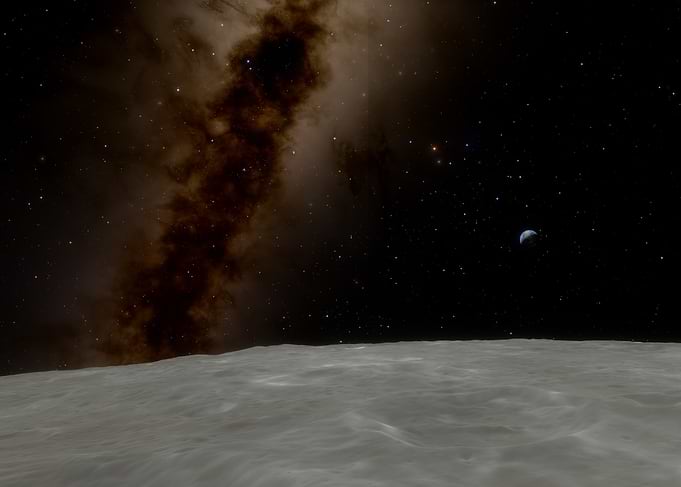 Earth Rise on the moon