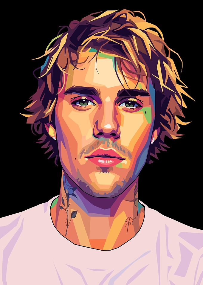 Justin Bieber Pop Art Portrait