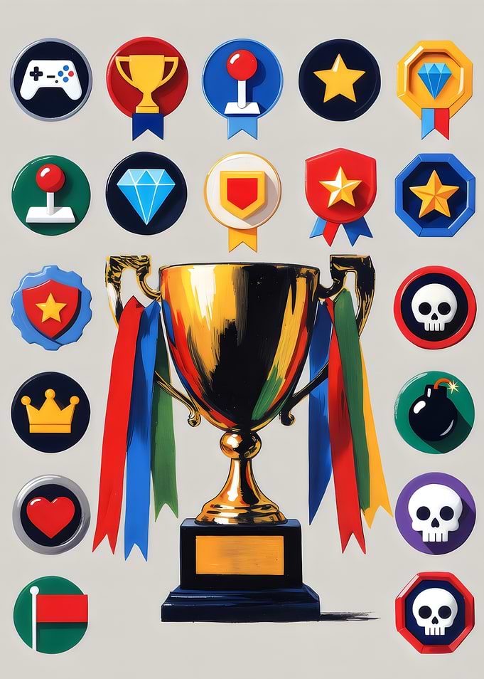 Gaming Trophy and Achievement Icons