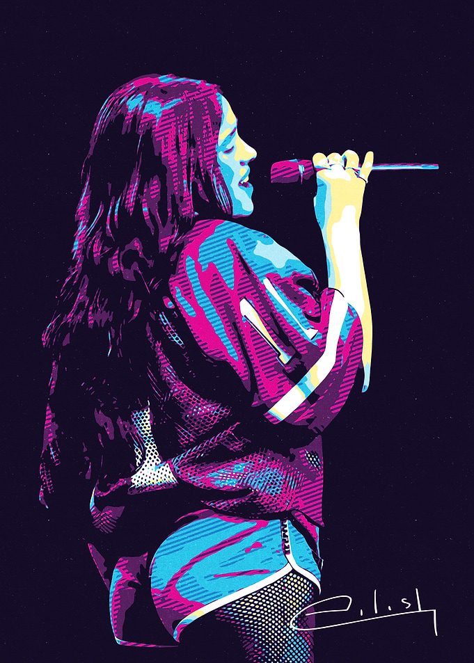 Billie Eilish Pop Art