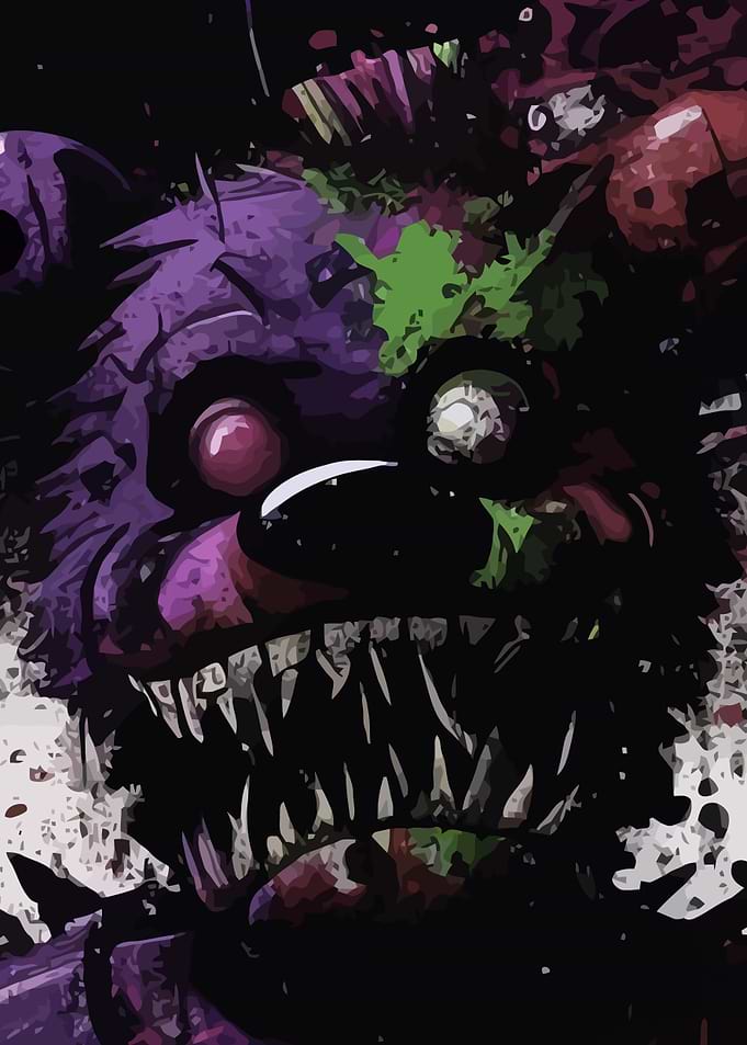 Nightmare Animatronic Bear Digital Art