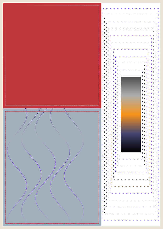 Abstract Color Block Composition