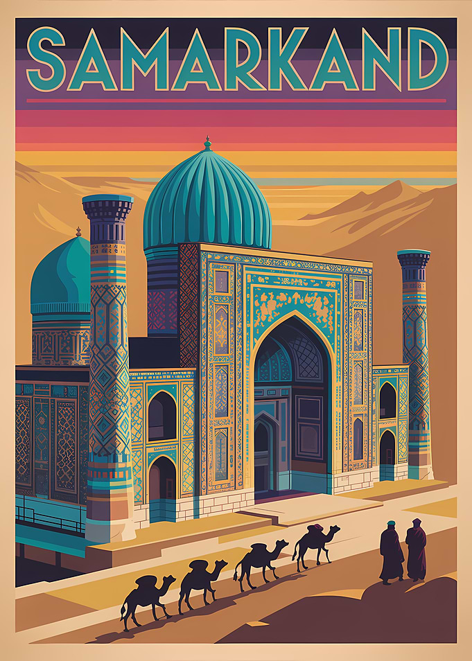 Samarkand Travel Poster