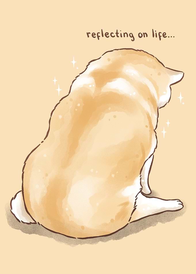 Dog Reflecting on Life