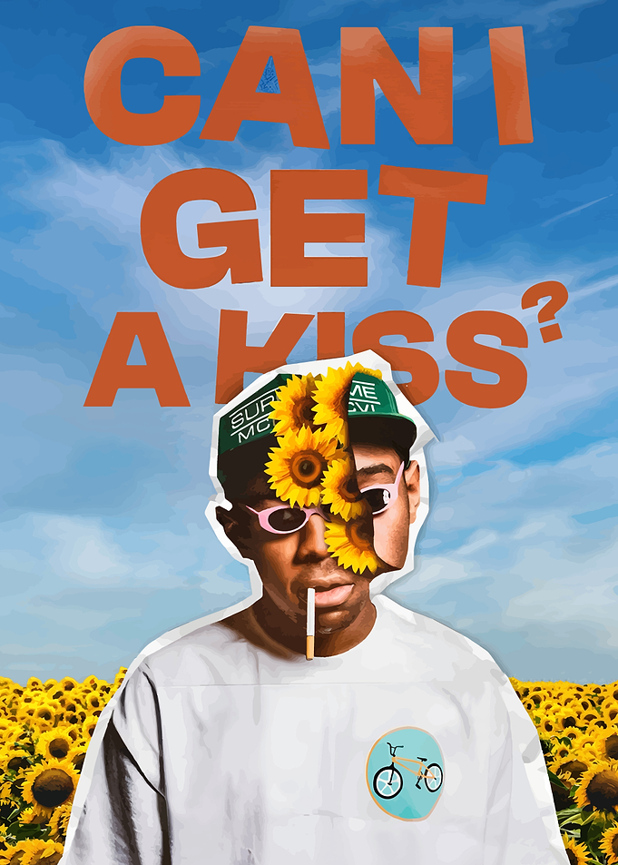 Can I Get A Kiss? Collage Art