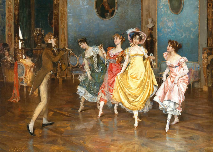 Elegant Ball Scene Painting
