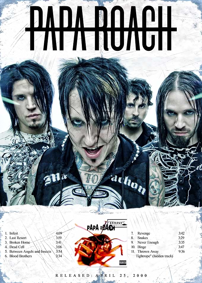 Papa Roach Infest Album Cover