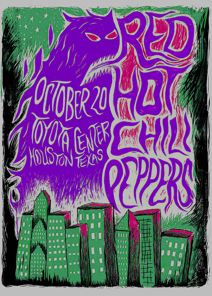 Red Hot Chili Peppers Concert Poster