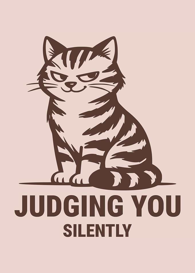 Judging You Silently Playful Tabby Cat