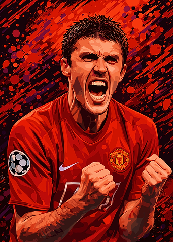 Soccer Player Celebrating Victory Illustration