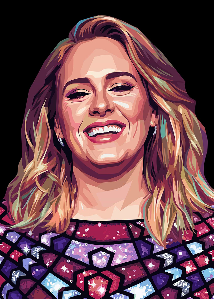 Adele Portrait Pop Art